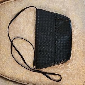 Vintage Black woven purse- ASPECTS - pre-owned